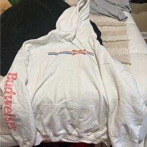 Budweiser White Hoodie